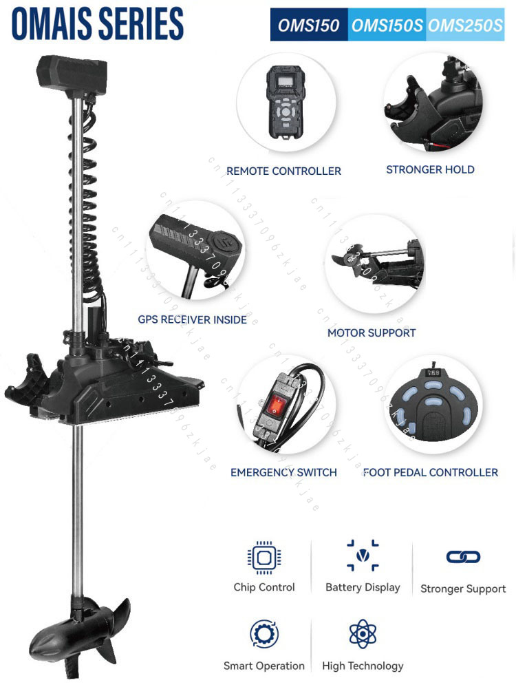 Fishing Boat Trolling Motor - โปรโมชั่นมอเตอร์ไฟฟ้านอกเรือสำหรับเรือแคนู เรือเดินทะเล เรือเจ็ทน้ำเร็ว เรือตกปลาในทะเล และเรือคายัค