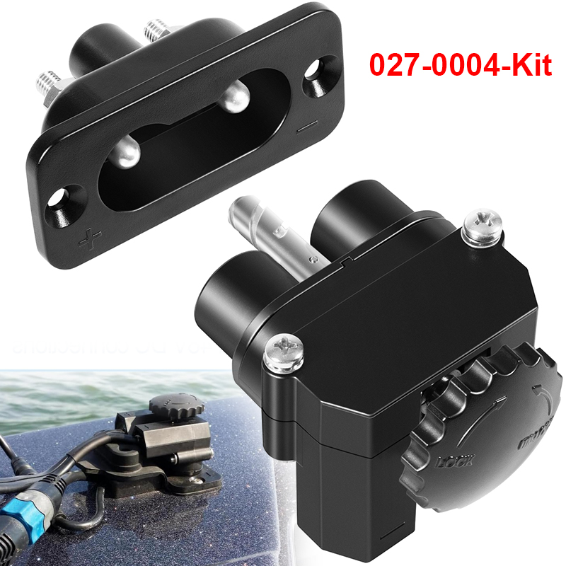 Fishing Boat Steering Wheel - ชุดเชื่อมต่อไฟฟ้ากระแสตรง 12-48V สำหรับเรือเดินทะเล รุ่น 027-0004, ปลั๊กมอเตอร์ทรอลลิ่งนอกเรือ