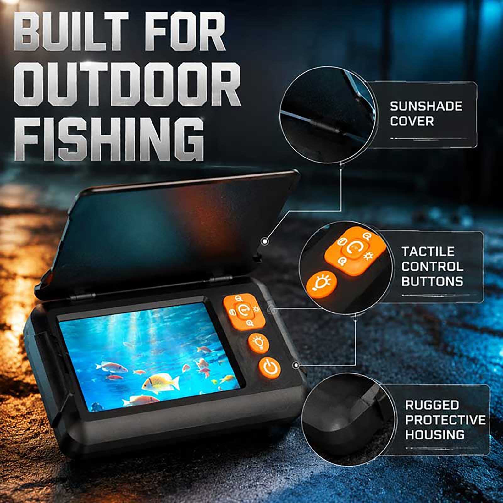 กล้องตรวจจับปลาใต้น้ำความละเอี - Fishing Boat Depth Finder บทวิจารณ์และราคา