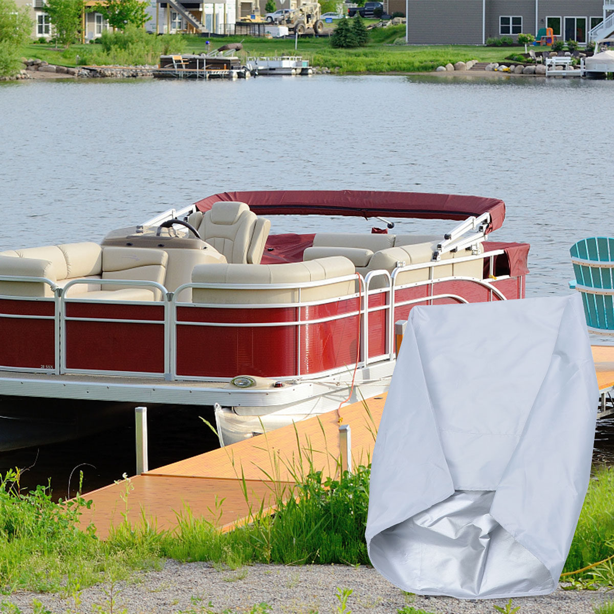ผ้าคลุมเบาะเรือ ผ้าอ็อกซ์ฟอร์ด - Fishing Boat Cover บทวิจารณ์และราคา